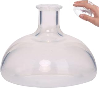 Chest Percussion Cup Physical Aid Flutter Valve Mucus Removal Device 2.4x1.8 Inch Rubber White Hiccup Stopper Easy to Use Cupping Device for Adult Kids...