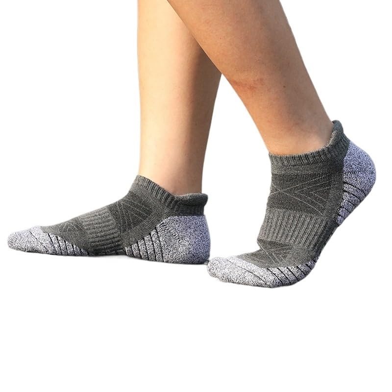 Gepolsterte Sportsocken – Gepolsterte Laufsocken for lange Distanzen for Männer und Frauen, atmungsaktive Sportsocken
