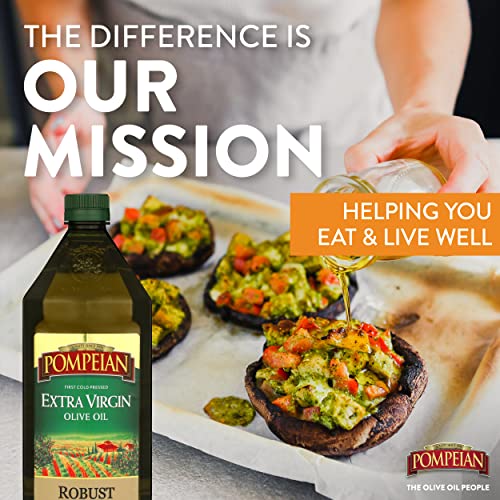 image for Pompeian Robust Extra Virgin Olive Oil, First Cold Pressed, Full-Bodie