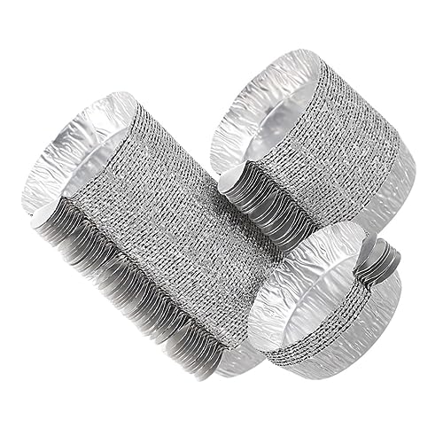 KICHOUSE Aluminum Weighing Pans 50pcs Lab Aluminum Foil Weighing Plates 60ml Laboratory Storage