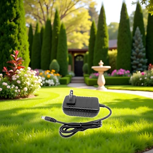 Black 12V AC Adapter Compatible for WORKPRO Grass Shears 7.2V Electric Trimmer 2 in 1 Cordless Garden Tools Hedge Trimmer Battery Charger Power Supply Cord Mowers Trimmers and Accessories