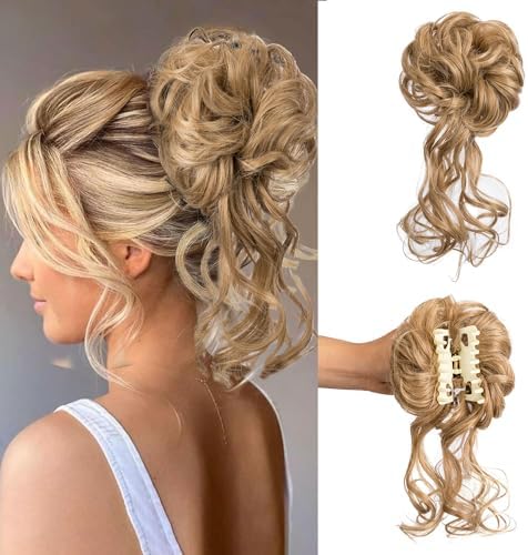Claw Clip Messy Bun Hair Piece Tousled Updo Hair Buns