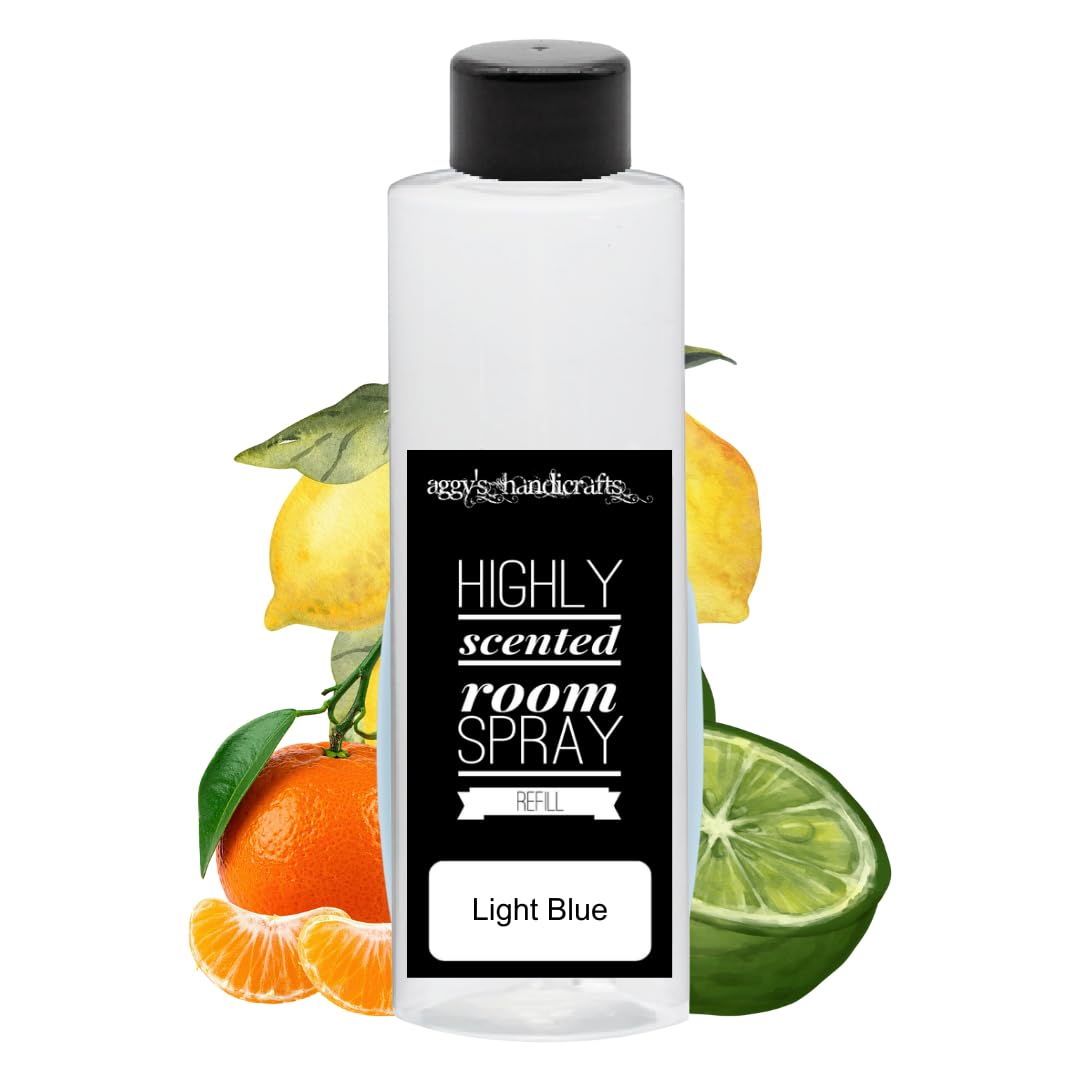 LIGHT BLUE Handmade Highly Scented Room Spray 200ml Refill