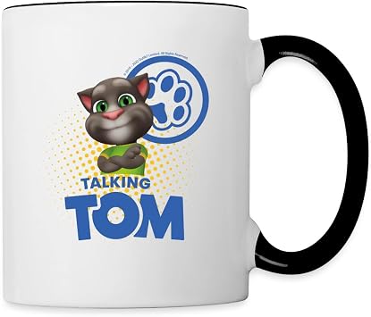 Spreadshirt Talking Tom Paw Logo Two-Tone Mug