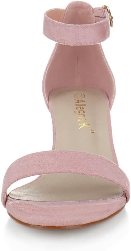 Allegra K Women's Open Toe Block Heel Ankle Strap Sandals - Image 2