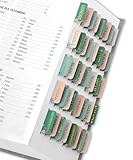 Bible Tabs for Women & Men, Laminated Bible Tabs for Study Bible, Large Print Bible Tabs for Easy Navigation, Bible Index Tabs, 66 Tabs Old & New Testament, Extra 9 Blank Tabs - Cottage Floral