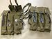 SUNSHINE EXPORTS WWII German MP44 MP 44 Stg44 Magazine Pouch Set - Jute n Leather