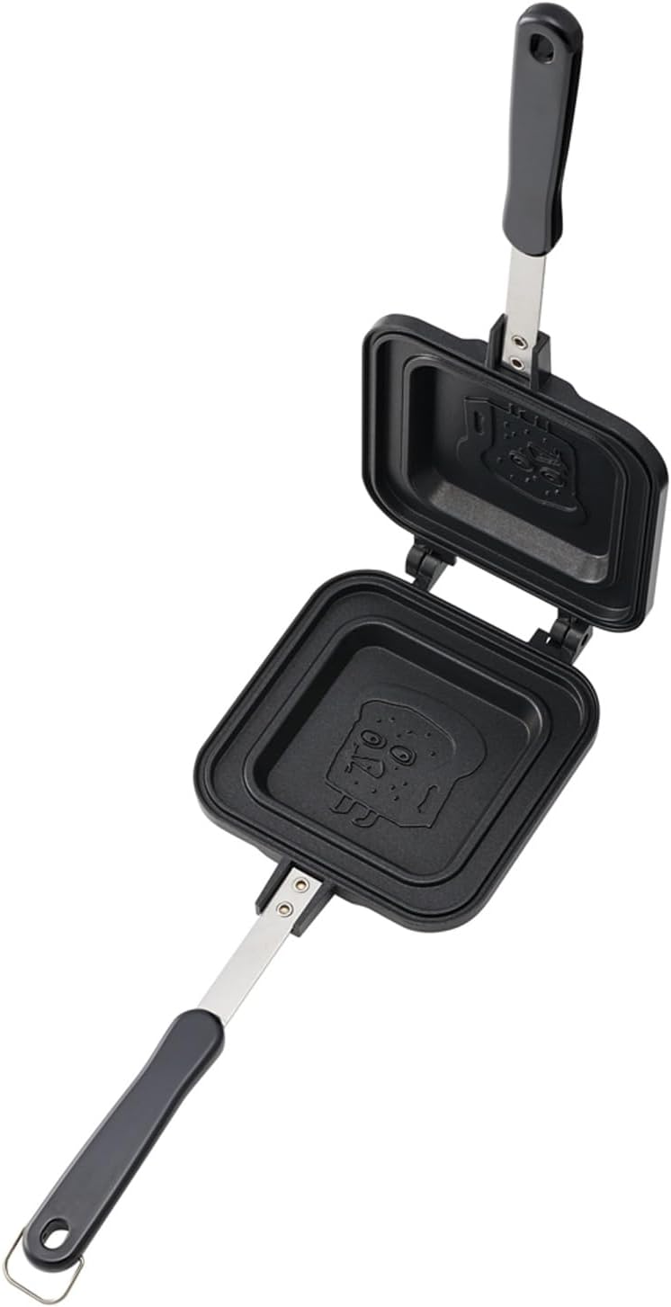 Skater ALHOS1-A Hot Sandwich Maker, Direct Flame, Aluminum, Easy to Clean, Pandoro