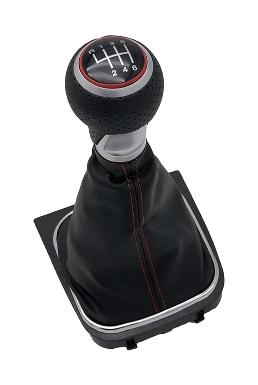 QMTVFSRH Car Gear Shift Knob Gear Shift Knob Lever Shifter Gaiter Boot Cover for Golf 6 MK6 R20 5 for A5 MK5 for GTI for GTD for R32 for A6 2004-2014