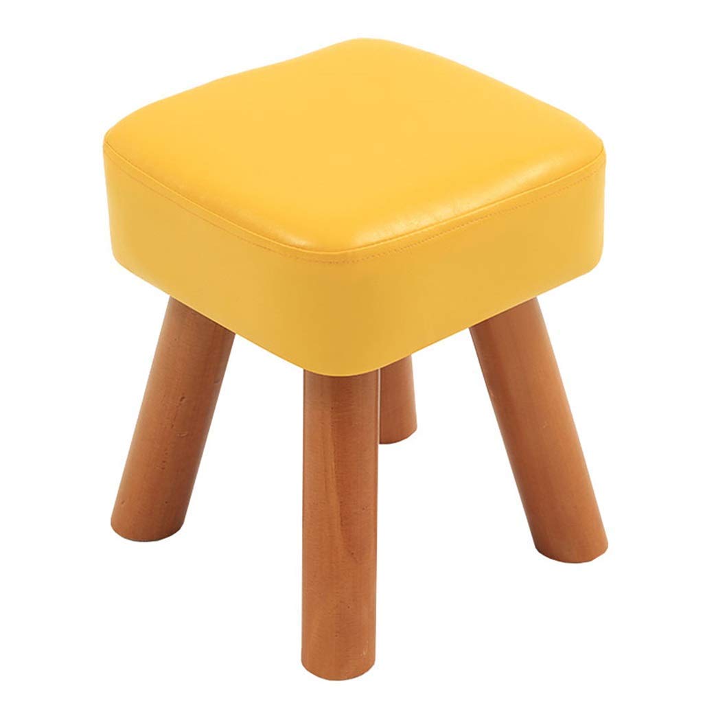 Tabouret de maquillage confortable et chaise carrée en bois