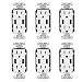 Leviton T5632-W 6 Pack 15 Amp Combination Duplex Decora Receptacle and USB Charger/Tamper Resistant, White