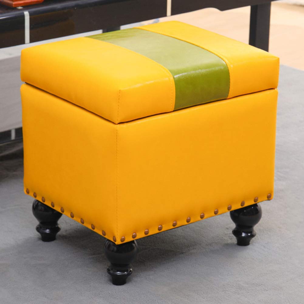 Tabouret pouf cube coffre à jouets et organisateur gain de place pour la maison