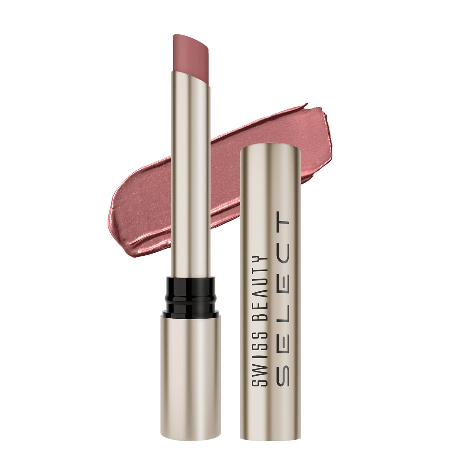 Swiss Beauty Select High On Shine Creamy Lipstick | With Mirror-shine finish | Enriched with Vitamin E | Shade- Supreme Nude, 1g |-image-41