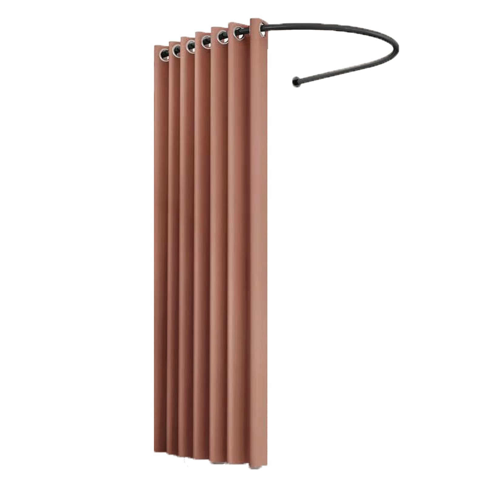 Cabine d'essayage portable en U avec rideau occultant pour magasin de vêtements