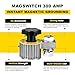 Magswitch 300 Amp Magnetic Welding Ground Base Clamp Holder for Welding Kit, Tools, Supplies and Accessories, Magnet Switch with On/Off Grounding Capabilities, (8100746)