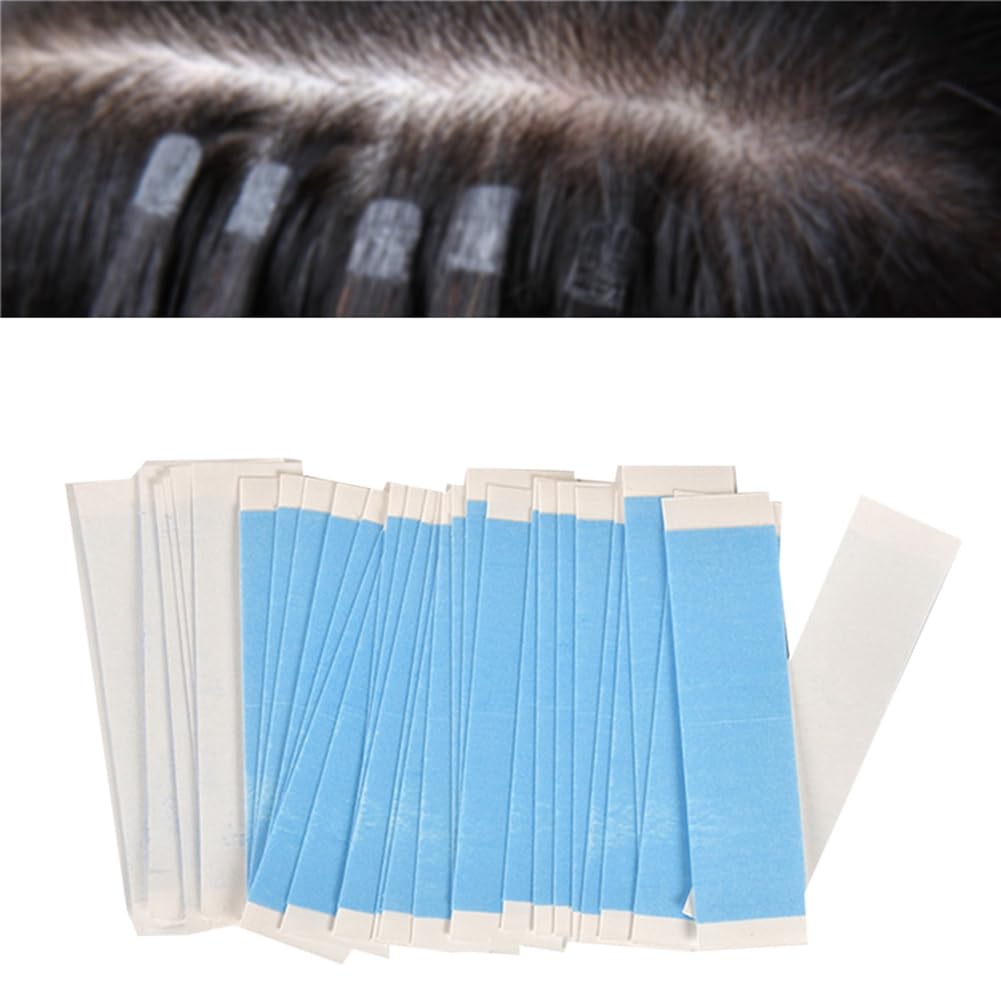 Geuxe 36Pc/Lot Strong Wig Tape Double Sided Adhesive Extension Hair Tape Strips Waterproof for Toupee Lace Wigs Film Adhesive