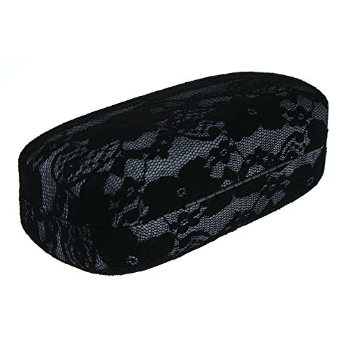 PASTL Sunglasses & Glasses Protective Hard Case Rectangular Lace Black3