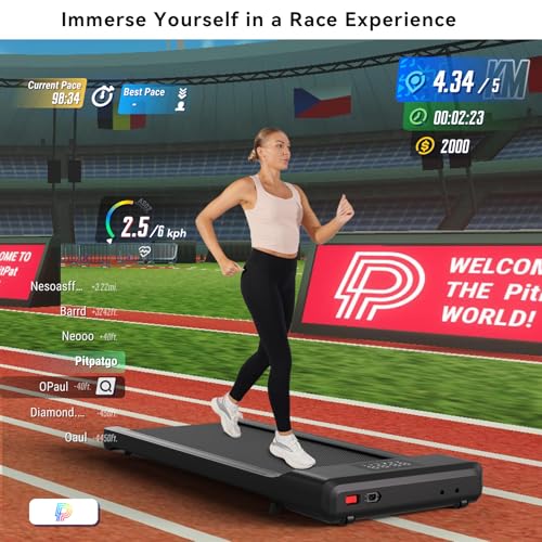 MJWW Walking Pad Treadmill with Seamless One-Piece Molding Design, Portable Under Desk Treadmill for Home & Office, Walking Machine APP & Remote Control with AI Training, Door-to-Door Delivery - Image 3