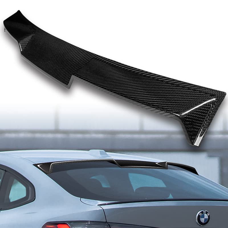 Amazon.com: EPARTS Real Carbon Fiber V-Style Rear Window Roof Visor ...