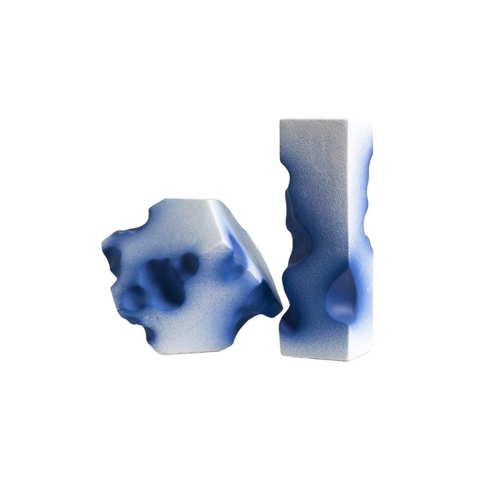 AILIUXIAOYAN Home Hecor Blue cheese shaped ceramic decoration, living room TV cabinet, home decoration sculpture