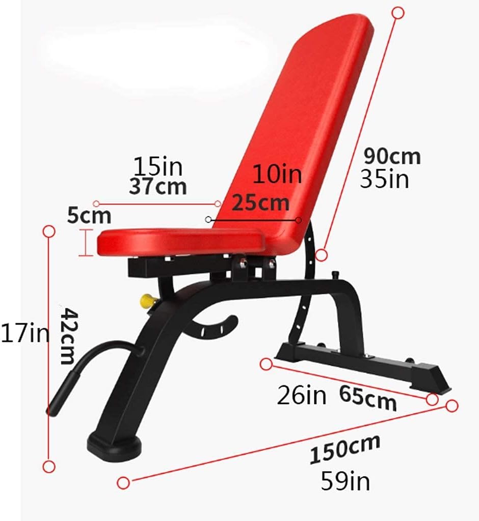 Squat Rack A Variety of Functions Ajustable Weightlifting Bed for Indoor Workout, Home Gym for Full Body Workout, Incline and Decline Training Bench