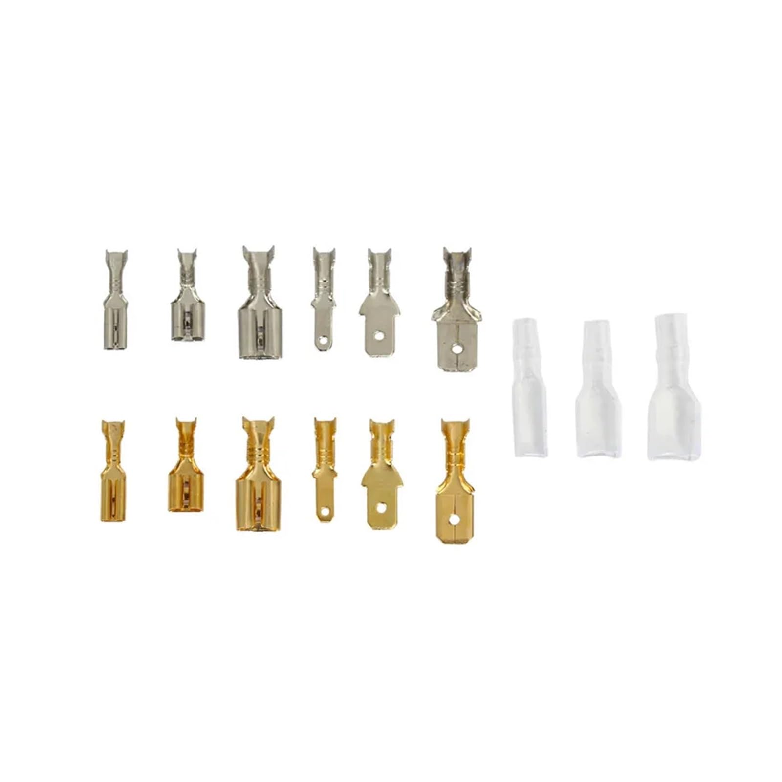 Kit surtido de 540 terminales de crimpado aislados de 2,8/4,8/6,3 mm for conectores de cables eléctricos sellados.