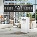JINJUNYE Portable Air Conditioners 10,000 BTU 3 IN 1 Mode Cooling, Dry, Fan, Smart Portable AC Unit for Room Cools Up to 450 Sq.Ft, Sleep Mode, 24H Timer, Window Kit（Not Include Battery）