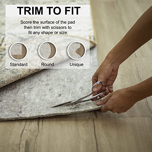 Mohawk Home 6' X 9' 1/4 Rug Pad 100% Felt Protective Cushion, Premium Comfort Underfoot – Safe For All Floors #TOP2