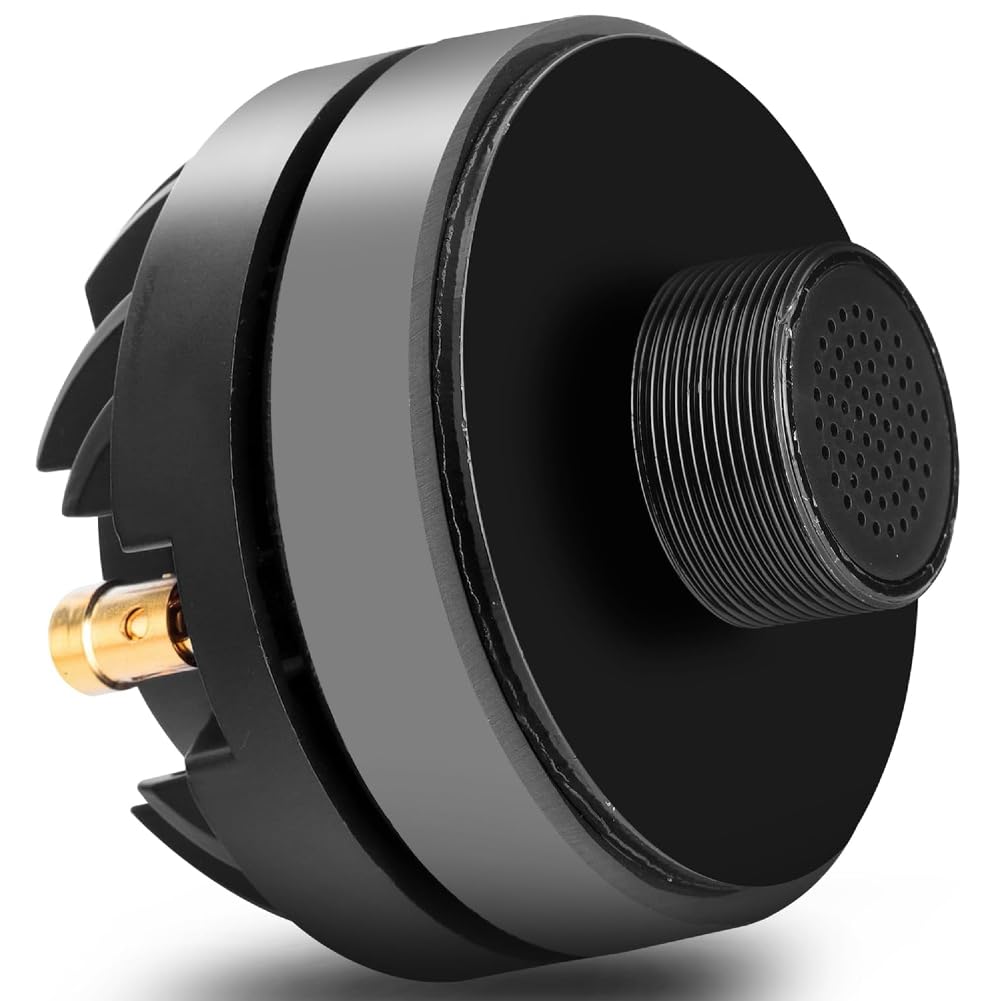 KIT SET PER PYLE PDS122 1 driver a compressione tweeter 125 watt rms 250 watt max, filettatura da 1" 2,5 cm, casa, feste, cassa, 8 ohm, 95 db, bobina 3,5 cm, 1 pezzo + condensatore omaggio
