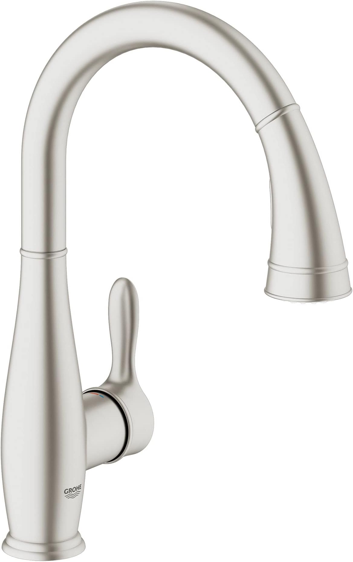 Grohe 30213DC1 Parkfield Single-Handle Pull-Down Kitchen Faucet, Supersteel Infinityfinish