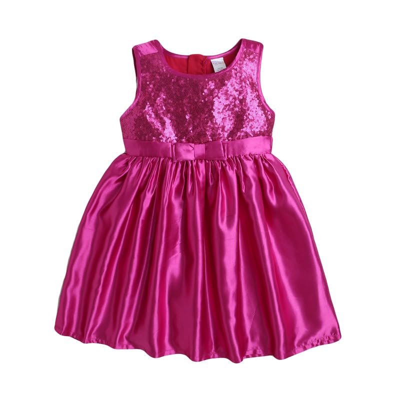 Image of Funshine Girls Spring Summer Casual Dress for Kids | Soft Breathable Comfortable Everyday Wear for Play School Outings Birthday Parties & Family Occasions | Stylish Lightweight Trendy Outfit