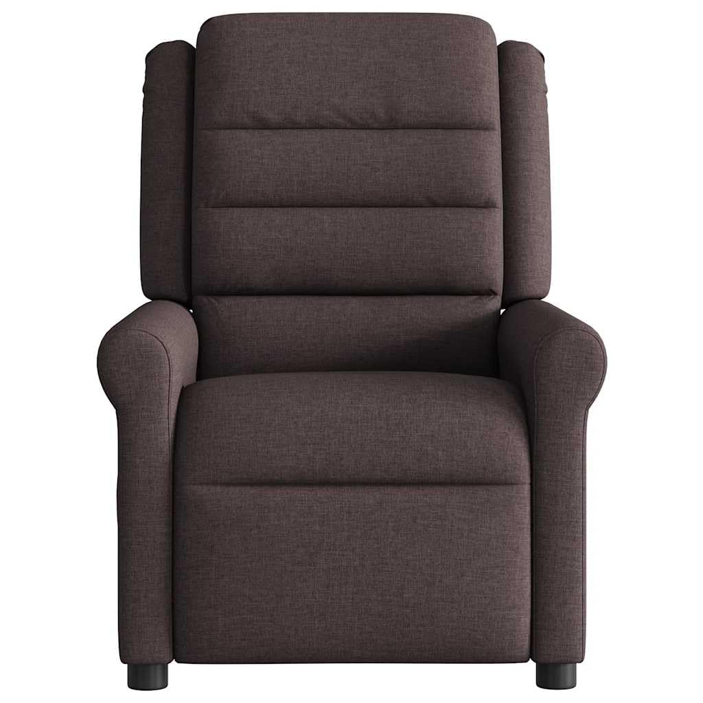 Generico Poltrona Elettrica Reclinabile Marrone Scuro in Tessuto,Mobili,Sedie,Poltrone,Marrone,22.3 kg,3303299
