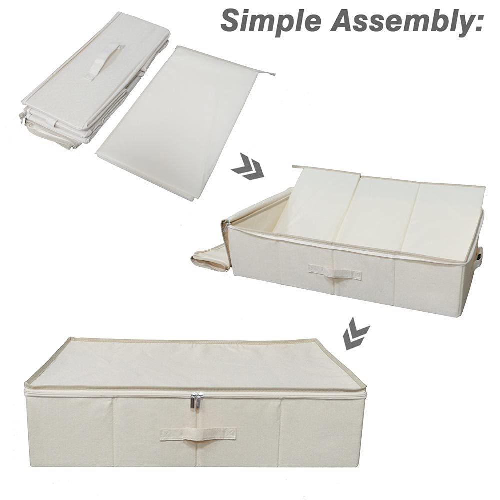 Scatola Di Scarpe Contenitori Per Scarpe Organizer Scarpe La Scatola Di Stoccaggio Della Scatola Di Immagazzinaggio Pieghevole In Cotone E Della Biancheria Può Essere Lavata Sotto Il Letto Per Organiz