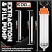 HORUSDY 500CC Fluid Extractor Automotive, Oil Extractor/Oil Syringe, Fluid Syringe Pump Manual Suction Vacuum Fuel Car Transfer