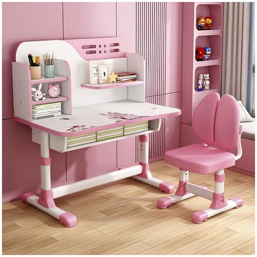 Fukursul Set Aus Schreibtisch Und Stuhl Für Kinder, Höhenverstellbar
