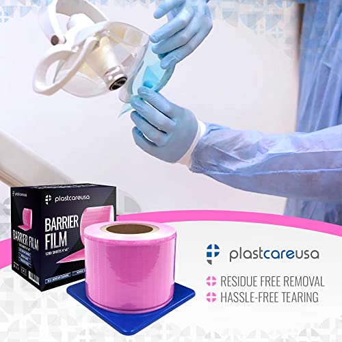 Pink Barrier Film 4 Inches X 6 Inches, 1 Box Of 1200 Sheets #TOP3