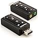 Produktbild Saxonia Externe USB Soundkarte Virtual Sound Audio-Adapter 7.1 Plug & Play