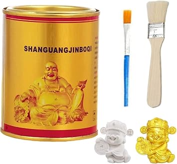 100g Water-Based Glitter Bronzing Paint,Super Bright Gold Foil Paint,Golden Acrylic Paint Gold Paint for All Surfaces,Wood,Metal Statue Coloring Oilbased Gold Foil