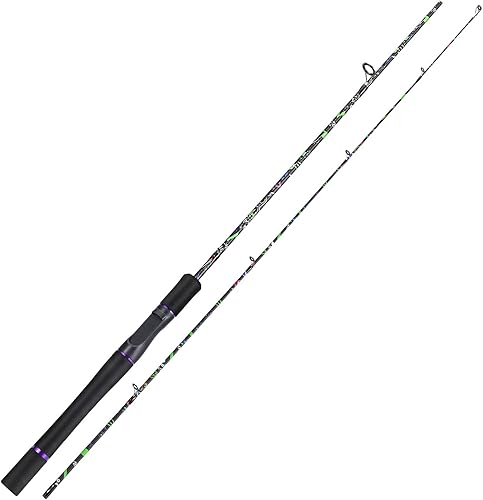 Miniatura 11 de Caña de pescar Sougayilang, caña de 2 piezas de compuesto de grafito/fibra de vidrio para hilar y lanzar con empuñadura EVA, caña de pescar