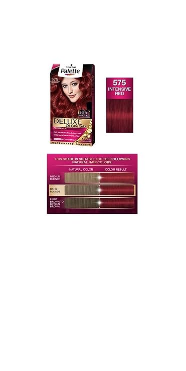 Palette Deluxe 575 Intensive Red Permanent Hair Color