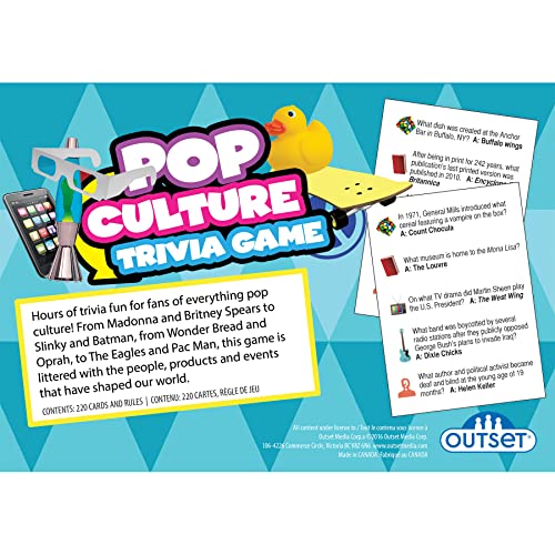 Pop Culture Trivia Game - Party Game - Family Game - Travel Game - Fun And Easy To Play - 1200 Trivia Questions - For 2 Or More Players - Ages 12+ #TOP2