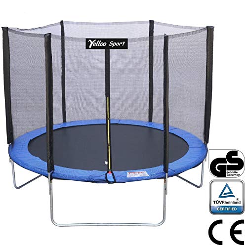 YELLOO Sport - Trampoline Exterieur Enfant Certifié CE TUV GS (Ø 185 245 305 366) Jeux Exterieur Enfant Sécurisé avec Filet de Protection – Image 3