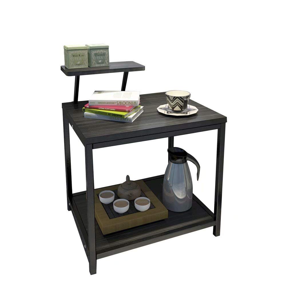 Petite table carrée SENSEN de 55 cm pour espace bureau et plateau repas