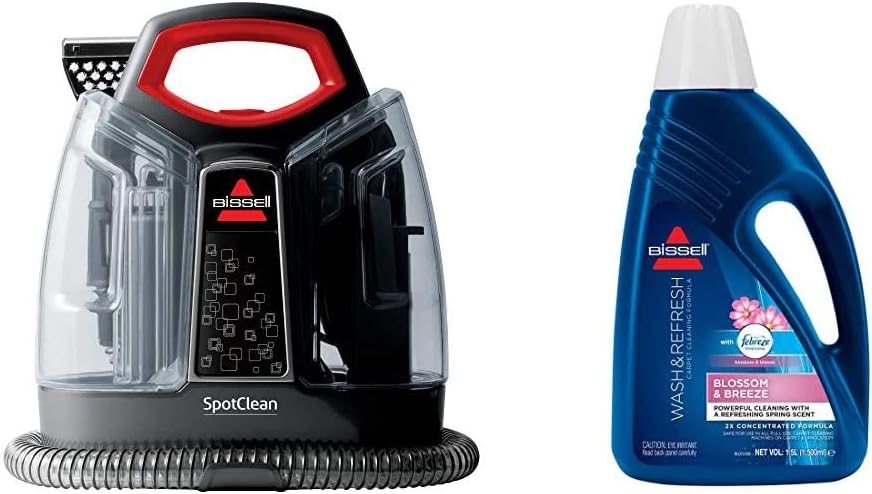 BISSELL SpotClean | Portable Carpet Cleaner | Blossom & Breeze Scent with Febreze | for Use with All Leading Upright Carpet Cleaners | 1078N