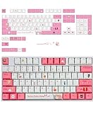 Sailor Moon Keycaps Set for Mechanical Keyboard, Pink Japnese Anime Cute Kawaii Cherry Profile Key Caps