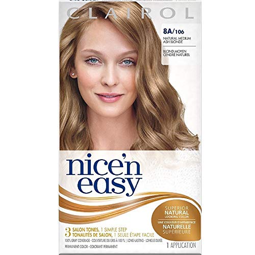 Clairol Nice 'n Easy Permanent Color, 8A Medium Ash Blonde 1 ea (Pack of 2)