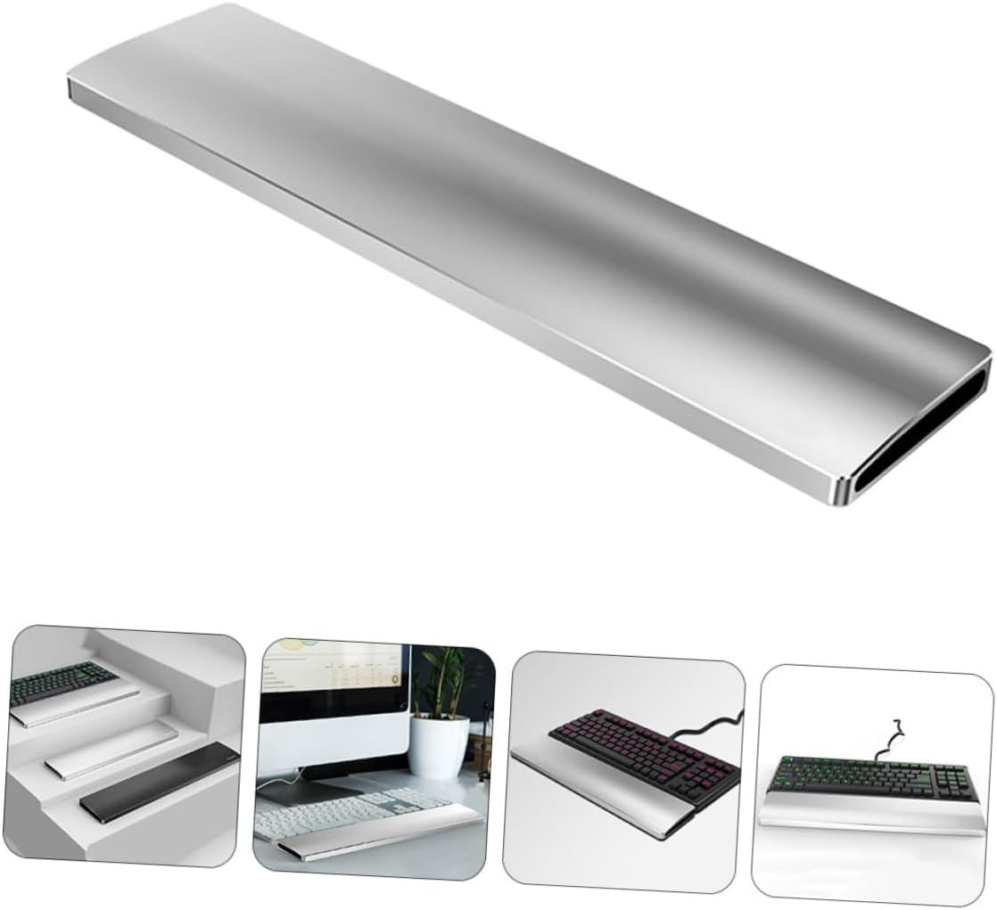 Ergonomic Keyboard Wrist Support Keys Palm Rest for Natural Typing Gesture Smooth Anodized Finish Design for Comfort Gaming Office Use