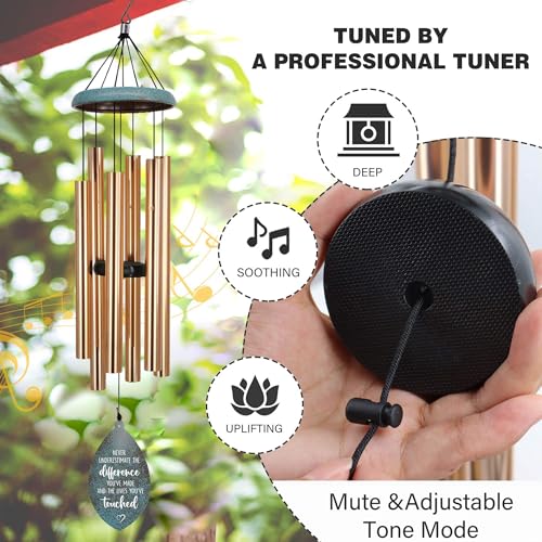Image of ASTARIN Personalized Retirement Wind Chimes for Women, Custom Retire Gifts for Friend Boss Colleagues Neighbors Grandfather Grandmother, Happy Retirement Going Away Ideas