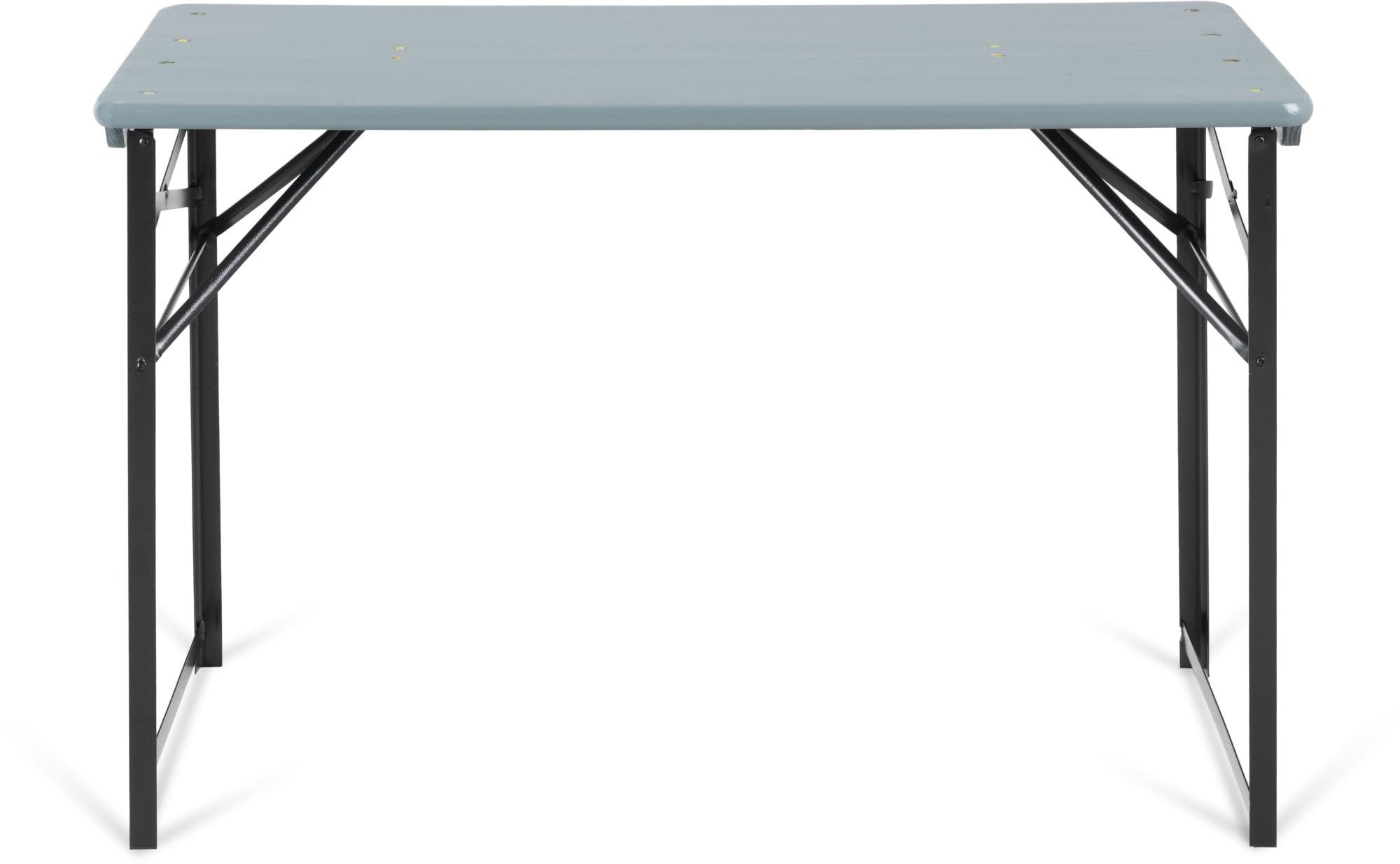 Stagecaptain BBT-119 GY Hirschgarten Bierzelttisch 119 cm 2X Set - 2 robuste, Kurze Biertische (119 cm lang) - Lackierte Oberfläche - Zusammenklappbar - Einfach zu verstauen und transportieren - Grau