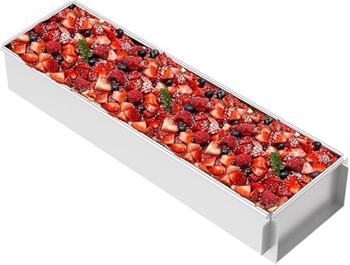 harupink Molde para tartas de tiramisú, rectangular, forma de tiramisú de aleación de aluminio, antiadherente, resistencia a altas temperaturas, para tartas de queso tiramisú (actividad)